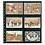 Feuilles de pochettes, Noir Utilisation des 2 côtés - 6 pochettes horizontale, Garant - 14 Anneaux - Dim. Du pochette: 125x95 mm.