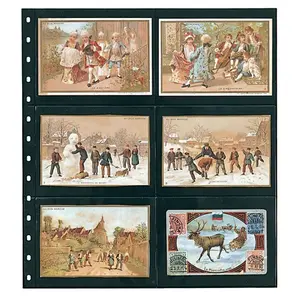 Insteekblad - 6 vaks indeling: 125 x 95 mm - Garant (7733) -  - Zwart - 14 Rings