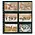 Insteekblad - 6 vaks indeling: 125 x 95 mm - Garant (7733) - Zwart - 14 Rings ■ per 5 stuks