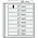 Insert sheets, Champagne - 8 compartments horizontal - SAFE, Dual - 14 Rings - Pocket dim: 190x27 mm. ■ per 5 piecess.