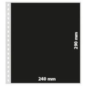 Insert sheets, incl. Insert (Black) - 1 compartment(s): 240 x 290 mm - Transparent - 18 Rings