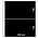 Insteekblad, incl. Inlegstrook (Zwart) - 2 vaks indeling: 240 x 140 mm - Transparant - 18 Rings ■ per stuk