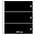 Feuilles de pochettes, incl. Bandes d'insertion (Noir) - 3 compartiment(s): 240 x 90 mm - Transparent - 18 Anneaux ■ par pc.