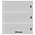 Lindner, OMNIA sheets (18 rings) 3 compartment (242x90) Transparent - dim: 272x296 mm. ■ per  pc.