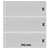 Insteekblad, incl. Tussenblad (Zwart) - 3 vaks indeling: 242 x 90 mm -  - Transparant - 18 Rings