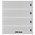 Lindner, OMNIA sheets (18 rings) 4 compartment (242x65) Transparent - dim: 272x296 mm. ■ per  pc.