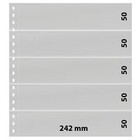 Lindner, OMNIA sheets (18 rings) 5 compartment (242x50) Transparent - dim: 272x296 mm. ■ per  pc.