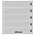 Insteekblad, incl. Tussenblad (Zwart) - 5 vaks indeling: 242 x 50 mm - Transparant - 18 Rings ■ per stuk