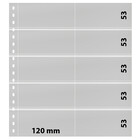 Insteekblad, incl. Tussenblad (Zwart) - 10 vaks indeling: 120 x 53 mm - Transparant - 18 Rings ■ per stuk
