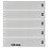 Insteekblad, incl. Tussenblad (Zwart) - 10 vaks indeling: 120 x 53 mm -  - Transparant - 18 Rings