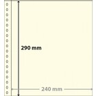 Lindner, OMNIA sheets (18 rings) 1 compartment (240x290) Transparent - dim: 272x296 mm. ■ per  pc.