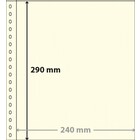 Feuilles de pochettes, incl. feuille de fond (Noir) - 1 compartiment(s): 240 x 290 mm - Transparent - 18 Anneaux ■ par 10 pcs.