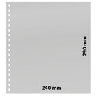 Feuilles de pochettes, incl. feuille de fond (Noir) - 1 compartiment(s): 240 x 290 mm - Transparent - 18 Anneaux ■ par 10 pcs.