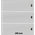 Insteekbladen, incl. Tussenblad (Wit) - 3 vaks indeling: 240 x 90 mm - Transparant - 18 Rings ■ per 10 stuks