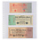 Feuilles de pochettes, incl. feuille de fond (Noir) - 3 compartiment(s): 240 x 90 mm - Transparent - 18 Anneaux
