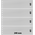 Insteekblad, incl. Tussenblad (Wit) - 4 vaks indeling: 240 x 65 mm - Transparant - 18 Rings ■ per stuk