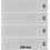 Insteekblad, incl. Tussenblad (Wit) - 4 vaks indeling: 240 x 65 mm -  - Transparant - 18 Rings