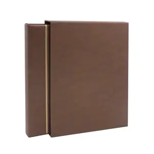 Album Favorit (Skai), excl. bladen en zonder cassette - Tabaksbruin - 14 Rings - Afm: 305 x 315 x 50 mm