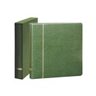 Lindner, ELEGANT, Album (18 rings) with slipcase and excl. content - Green - dim: 305x317x50 mm. ■ per  pc.