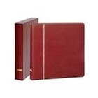Lindner, ELEGANT, Album (18 rings) with slipcase and excl. content - Wine red - dim: 305x317x50 mm. ■ per  pc.