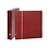 Album Elegant (1120), incl. slipcase and without sheets - Wine red - 18 Rings - Dim: 305 x 317 x 50 mm