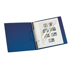 Album Regular (1104), incl. slipcase and without sheets - Blue - 18 Rings - Dim: 305 x 317 x 50 mm