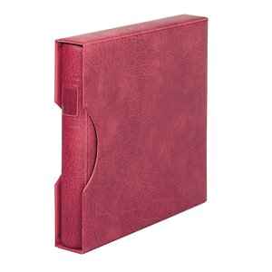 Album Regular (1104), incl. slipcase and without sheets - Wine red - 18 Rings - Dim: 305 x 317 x 50 mm