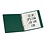 Album Regular (1104), incl. cassette en zonder bladen - Groen - 18 Rings - Afm: 305 x 317 x 50 mm