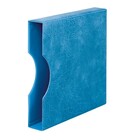 Lindner, Boite de protection - convient pour les albums (18 anneaux)  REGULAR - Bleu - dim: 310x325x60 mm. ■ par  pc.