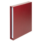 Lindner, Slipcase - suitable for STANDARD albums (18 rings) Wine red - dim: 310x325x60 mm. ■ per  pc.