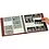 GARANT sheets (14 rings) Transparent - 2 x 4 compartment (125 x 70) Black - dim: 270 x 297 mm.