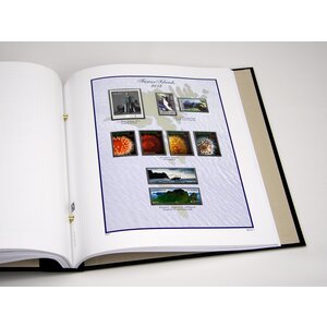 Supplement year: 2023 - Faroe Islands - type: DeLuxe - sheets for Basic album, N°: 135-137, B44 (4 pcs.) - Davo (2 Holes)