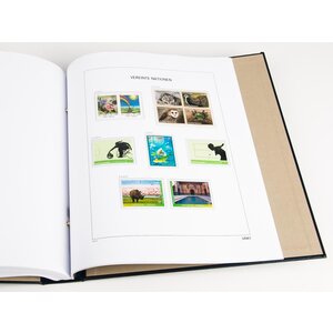 Nachtrag Jahr: 2023 - U.N.O. Wien - Typ: DeLuxe - Blätter für Basisalbum, N°: UN83-UN84, UNB65-67 (5 Stk.) - Davo (2 Löcher)