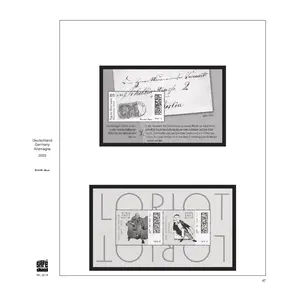 Supplement year: Dual, Germany, Year 2023, Blocks - 14 Rings preprint sheets (champagne colored)