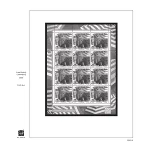 Supplement jaar: Dual, Jaar 2023, Kerstmis Velletjes  - 14 Rings voordrukbladen (champagnekleurig)