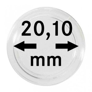 Coin Capsules Round - suitable for coins Ø 20.1 mm.