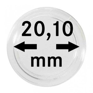 Muntcapsules Rond - geschikt voor munten Ø 20.1 mm.