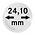Capsules pour monnaies, Rondes Ø interne 24.1 mm. avec bord - UNI PERFECT ■ par  10 pcs.