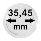 Muntcapsules, Rond - Inwendig Ø 35.45 mm. met griprand - UNI PERFECT ■ per  10 st.