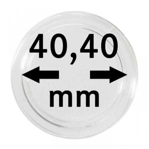 Coin Capsules Round - suitable for coins Ø 40.4 mm.