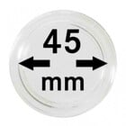 Coin Capsules, Round - Internal Ø 45 mm. with rim - UNI PERFECT ■ per  10 pcs.