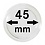 Muntcapsules Rond - geschikt voor munten Ø 45 mm.