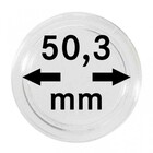Capsules pour monnaies, Rondes Ø interne 50.3 mm. avec bord - UNI PERFECT ■ par  10 pcs.