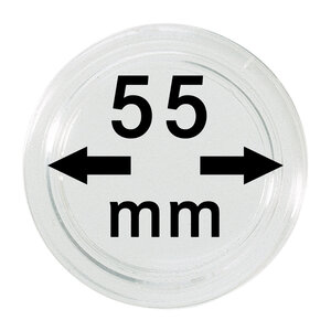 Muntcapsules Rond - geschikt voor munten Ø 55 mm.