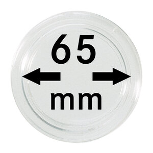 Coin Capsules Round - suitable for coins Ø 60 mm.