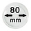 Muntcapsules Rond - geschikt voor munten Ø 80 mm.