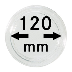 Coin Capsules Round - suitable for coins Ø 120 mm.