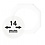 Capsules pour monnaies, 8 angles Ø interne 14 mm.  - OCTO ■ par 2 pcs.