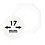 Capsules pour monnaies, 8 angles Ø interne 17 mm.  - OCTO ■ par 2 pcs.