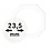 Coin Capsules, 8 angular - Internal Ø 23,5 mm.  - OCTO ■ per 2 pcs.